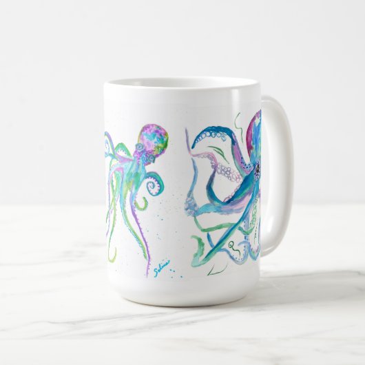 Octopus-Tasse Kaffeetasse (VorderseiteRechts)
