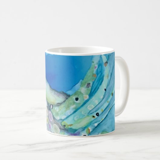 Octopus-Tasse von Inky _Art Kaffeetasse (VorderseiteRechts)