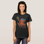 Octopus Tennis player Tennis T-Shirt (Vorne ganz)