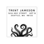 Octopus Tentacles Address Gummistempel (Prägung)