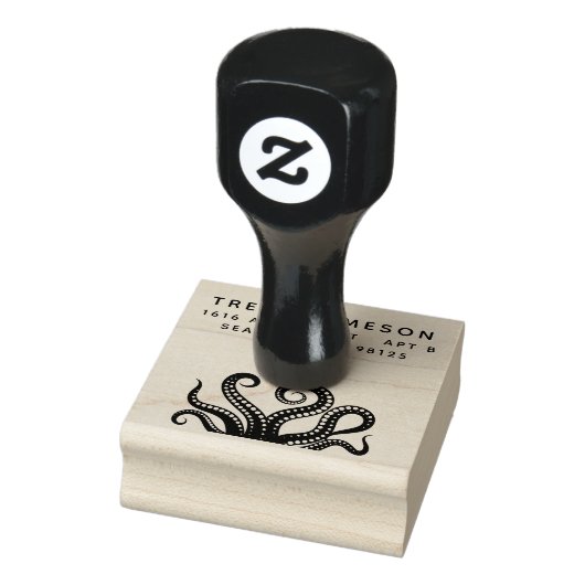 Octopus Tentacles Address   Gummistempel (Stempel)
