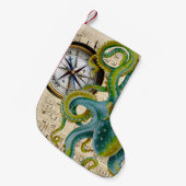 Octopus Tentacles Compass Music Kleiner Weihnachtsstrumpf (Vorderansicht (hängend))
