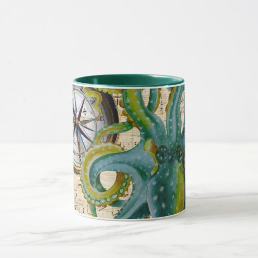 Octopus Tentacles Compass Music Tasse (Zentrum)