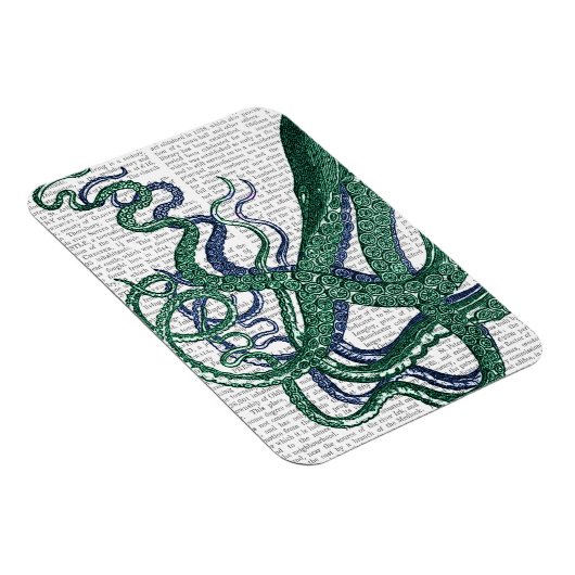 Octopus Tentacles Grün und Blau Magnet (Rechte Seite)