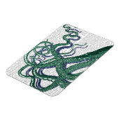 Octopus Tentacles Grün und Blau Magnet (Linke Seite)