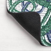 Octopus Tentacles Grün und Blau Mousepad (Ecke)