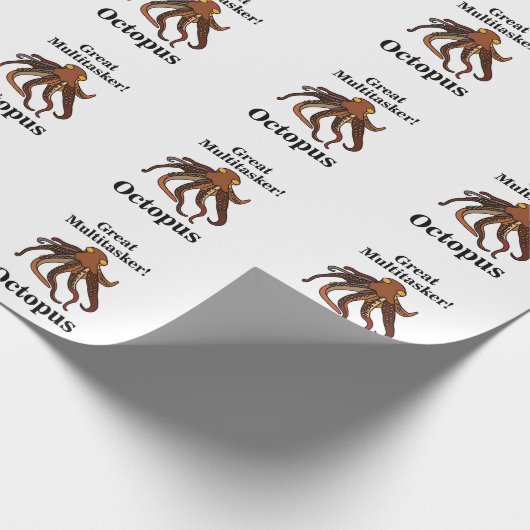 Octopus Tentacles Multitasker Funny Geburtstag Geschenkpapier (Ecke)