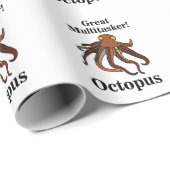 Octopus Tentacles Multitasker Funny Geburtstag Geschenkpapier (Rolleneckpunkt)