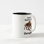 Octopus Tentacles Multitasker Sea Creatures Funny Zweifarbige Tasse (VorderseiteRechts)