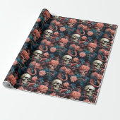 Octopus Tentacles Skull Ocean Underwater Coral Geschenkpapier (Ungerollt)