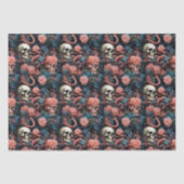 Octopus Tentacles Skull Ocean Underwater Coral Seidenpapier (Vorderseite)