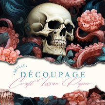 Octopus Tentacles Skull Ocean Underwater Coral