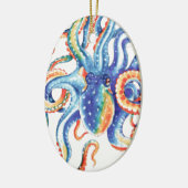 Octopus Tentacles Wasserfarbene Kunst, Dichtung un Keramik Ornament (Links)