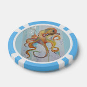 OCTOPUS THEMED POKER CHIPS FEINE KUNST VON JP DENY (Einzeln)