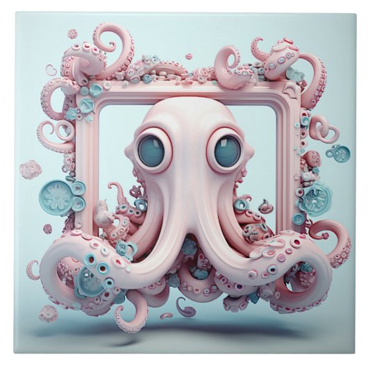Octopus Tile Fliese (Vorderseite)