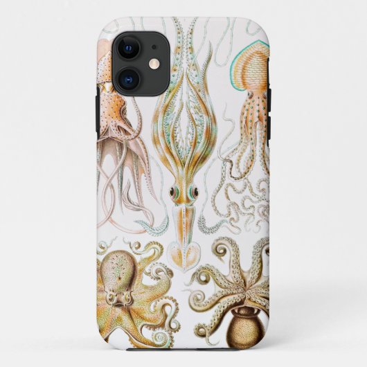 Octopus-Tintenfisch, Gamochonia, von Ernst Haeckel Case-Mate iPhone Hülle (Rückseite)