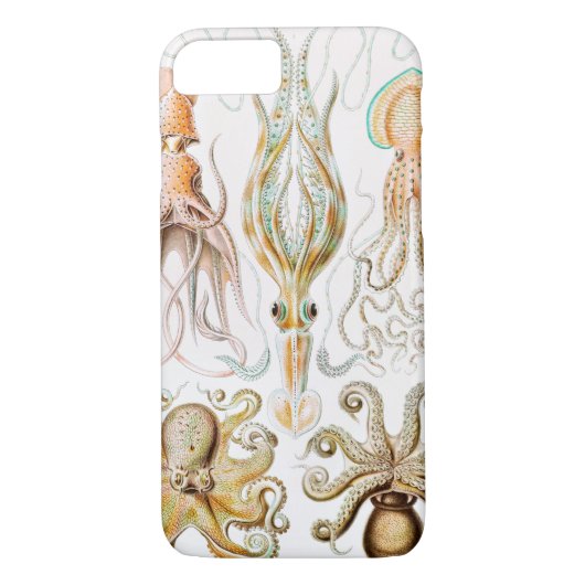 Octopus-Tintenfisch, Gamochonia, von Ernst Haeckel Case-Mate iPhone Hülle (Rückseite)