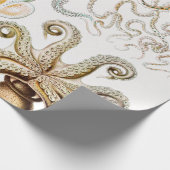 Octopus-Tintenfisch, Gamochonia, von Ernst Haeckel Geschenkpapier (Ecke)