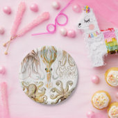 Octopus-Tintenfisch, Gamochonia, von Ernst Haeckel Pappteller (Party)