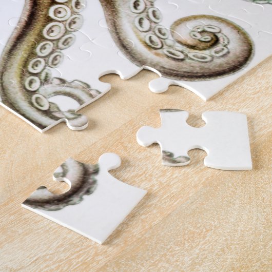 Octopus-Tintenfisch, Gamochonia von Ernst Haeckel Puzzle (Seite)
