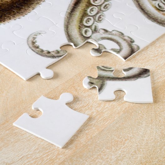 Octopus-Tintenfisch, Gamochonia von Ernst Haeckel Puzzle (Seite)