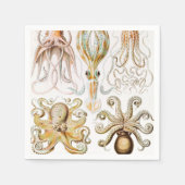 Octopus-Tintenfisch, Gamochonia von Ernst Haeckel Serviette (Vorderseite)