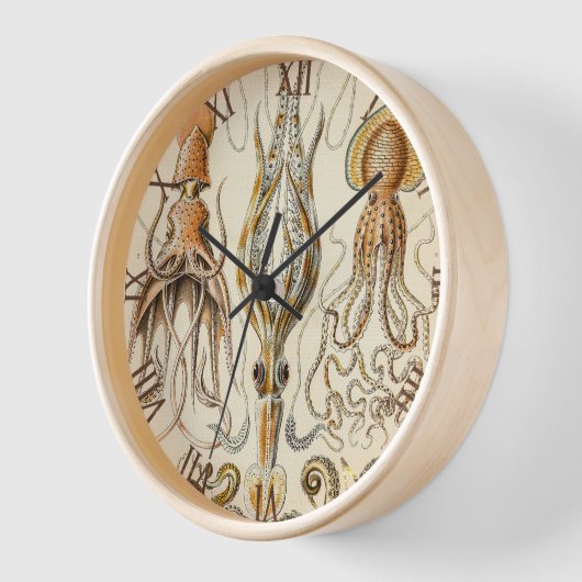 Octopus-Tintenfisch Gamochonia von Ernst Haeckel Uhr (Winkel)