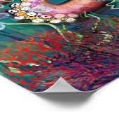 Octopus Tintenfisch Poster (Ecke)