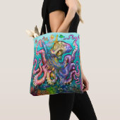 Octopus Tintenfischs Totbeutel Tasche (Von Nahem)