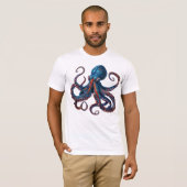 Octopus Tshirt - Custom Graphic Tee Mens Womens (Vorne ganz)