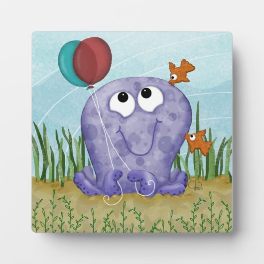 Octopus und Fishy Kisses Fotoplatte (Vorderseite)