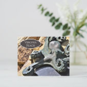 Octopus und Rocks Beach Virginia Beach Postkarte (Stehend Vorderseite)