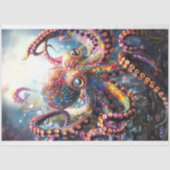 Octopus Vibranred Decoupage Tissue Paper Seidenpapier (Vorderseite)