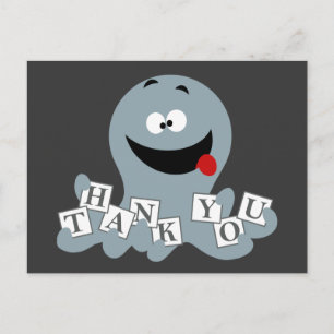 Octopus Vielen Dank Postkarte