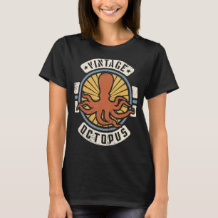 Octopus Vintag Classic Retro 60er 70er Tier T-Shirt