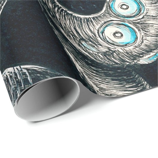 Octopus Vintag Map Beige Geschenkpapier (Rolleneckpunkt)