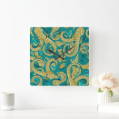 Octopus Wall Clock Quadratische Wanduhr (Zuhause)