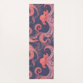Octopus Wasserfarbiges Personalisiertes Muster Yogamatte (Rückseite)
