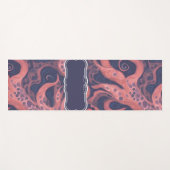 Octopus Wasserfarbiges Personalisiertes Muster Yogamatte (Vorderseite (Horizontal))