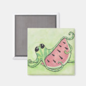 Octopus & Watermelon Magnet (Vorderseite/Rückseite)