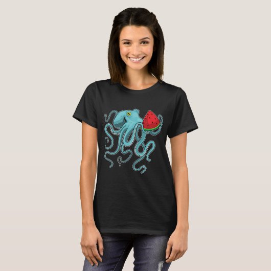 Octopus Watermelon T-Shirt (Vorne ganz)