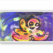 Octopus wave aufkleber (Vorderseite)