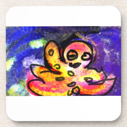 Octopus wave getränkeuntersetzer (Vorderseite)