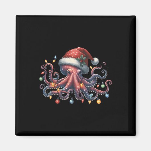 Octopus WeihnachtsLICHT Octopus Animus Magnet (Vorne)
