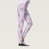 Octopus-Weihnachtsmannmütze Lila Weihnachten Leggings (Rechts)