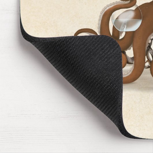 Octopus With Flask Steampunk Chemistry Science Mousepad (Ecke)