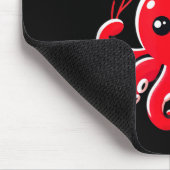 Octopus With Heart Balloons Adorable Valentines Da Mousepad (Ecke)