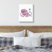 Octopus with Lollipop Leinwanddruck (Insitu (Schlafzimmer))