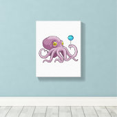 Octopus with Lollipop Leinwanddruck (Insitu (Holzboden))