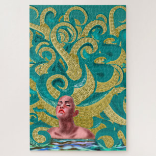 Octopus Woman - Kunst Puzzle